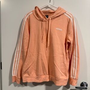 Adidas Coral Hoodie with White Accents
